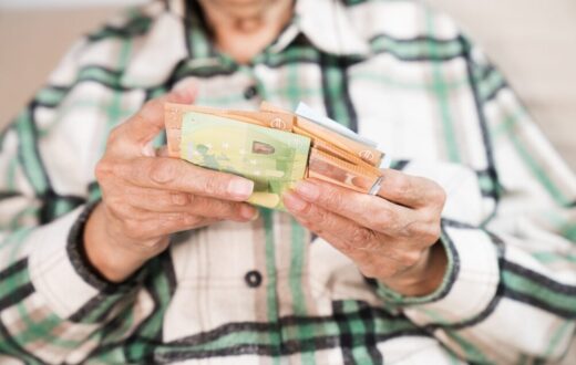 Grafico sull'andamento delle pensioni in Italia